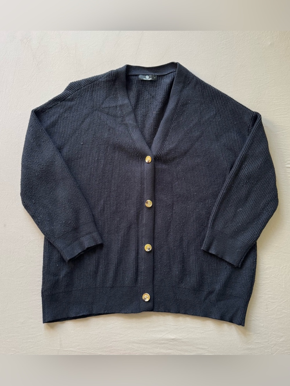 Lillusory Ribbed Knit Cardigan Sweater